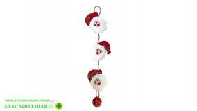 ENFEITE PELUCIA PENDENTE 35X6CM NOEL NT0507