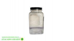 POTE HERMETICO VIDRO 1200ML C/TAMPA 16600