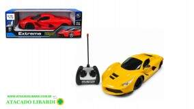 CARRO DE CONTROLE REMOTO 4 FUNC ESPORTIVO 33CM MD19243