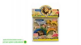 KIT 16PCS WILD WORLD ANIMAL SELVAGENSMD20422