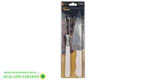 CONJ CHURRASCO 2PCS FACA E GARFO NX089