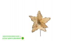 BICO PAPAGAIO AVELUDADO 22CM C/GLITTER DOURADO 99495001