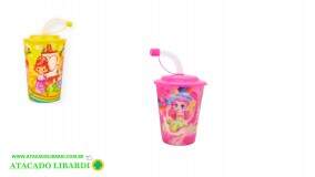 COPO PLAST 250ML C/CANUDO DEC XH9332