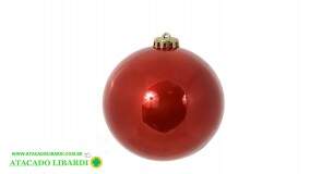 BOLA TUBO PEROLADA 20CM VERMELHO 81951002