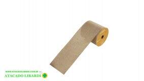 FITA ARAMADA XADREZ C/COSTURA BEGE 10X9,14CM 56573001