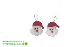 ENFEITE PENDENTE NOEL C/2 UNI 6,5X7CM  NTA010043