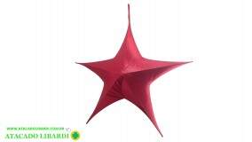 ESTRELA DESMONTAVEL VERM 150LEDS 3AA 80CM NTM33515