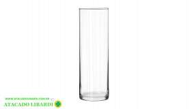 VASO CILINDRO PLAST 8X8X24,5CM DV81456
