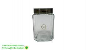 POTE HERMETICO VIDRO 1600ML C/TAMPA UCO870