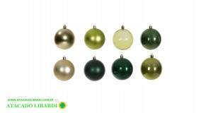 BOLA TUBO MISTO 8CM C/8UNI COLOR 89977001