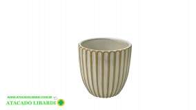 VASO CERAM 12CM BEGE DEC 97210003