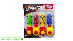 BLISTER CARRO 8CM C/LANCADOR 4PCS WB12384