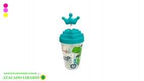 COPO PLAST 350ML C/CANUDO INF BA28710
