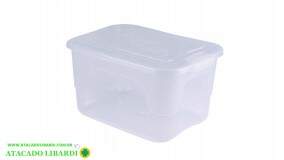 CAIXA ORGANIZADORA 15L TRANSP 20X28X37CM 283