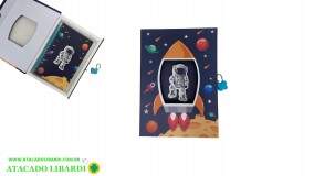 DIARIO ASTRONAUTA INFANTIL C/CHAVE  HA78416