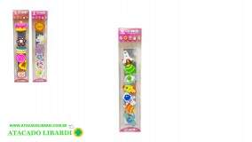 BORRACHA ESCOLAR  6PCS COLOR SORT HE43328