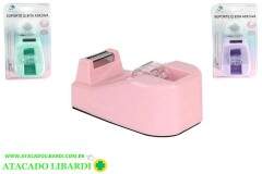 SUPORTE PLAST C/FITA ADESIVA HE63735
