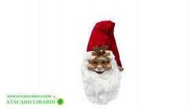CABECA PAPAI NOEL  85X42CM C/AZEVINHO GORRO 72795