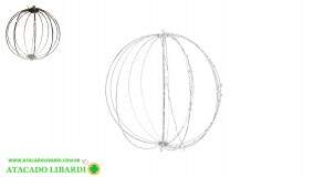 LUZ DECORATIVA BOLA STROBO 75CM 156LEDS BIVOLT BQ 52082001