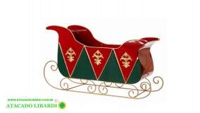 ENFEITE TRENO METAL  49X15X29CM FOSCO MQ9837
