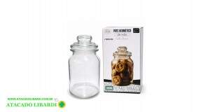 POTE VIDRO HERMETICO 980ML C/TAMPA DT24087