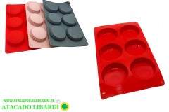 FORMA SILICONE 29X17CM CUPCAKE COLOR 96652