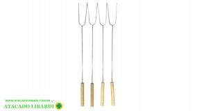 ESPETOS P/CHURRASQUINHO 4PCS 40CM CA08115