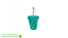 COPO PLAST 300 ML C/CANUDO INF F5309