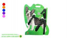 CONJ GUIA C/PEITORAL 1CMX120CM COLOR 192925