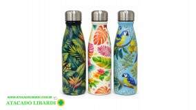 GARRAFA ISOTERMICA FLORAL VINTAGE 600ML 8645