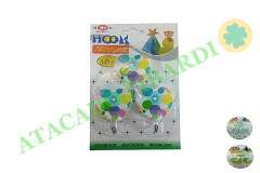 GANCHO PAREDE ADESIVO 3PCS SORT BA25350