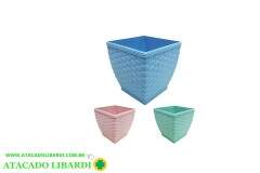 VASO RATTAN 14CM QUAD 2,1L COLOR 636