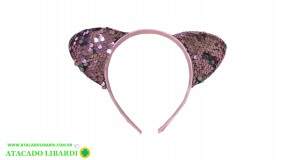 TIARA GATINHA C/PAETE COLOR  W645