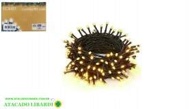 CORDAO 100 LED 10M STROBO FIO VERDE MACHO/FEMIA 127V  60349001