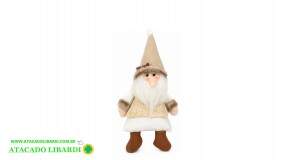 BONECO PAPAI NOEL BEGE 33CM 66429001