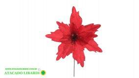 BICO PAPAGAIO  AVELUDADO 40CM C/GLITTER VERMELHO 99486002