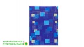 PAPEL 20X29CM PRES SACO QUADRADO AZUL C/50UNI 561