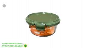 POTE VIDRO HERMETICO 520ML RED C/TAMPA CV2444C