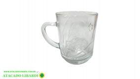 CANECA 9CM 240ML VIDRO VDA09040
