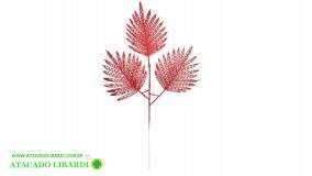 FOLHA C/GLITTER 32CM VERMELHO 98104003