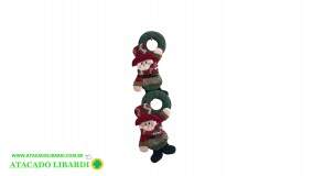 ENFEITE PELUCIA PENDENTE BONECOS 16X46CM WFH3072