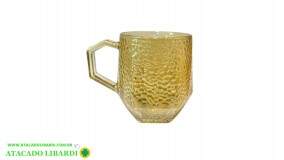 CANECA 11CM 250ML VIDRO DEC VDA14186