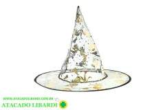 CHAPEU BRUXA 38X34CM TRANP REVERSIVEL 49866001