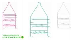 PORTA SHAMPOO SIMPLES METAL  BA28847