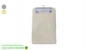 TAPETE MICROFIBRA BANHEIRO 2PCS DV80412