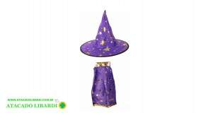 KIT FANTASIA CAPA CHAPEU ROXO 70CM 96156002 