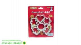 MOLDE P/BISCOITO PLAST 6PCS UC202074