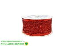 FITA ARAMADA TELA C/GLITTER 5CMX3M SORT BRILHO NATAL YJ6085