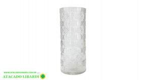 VASO CILINDRO VIDRO 12X29CM GF5624