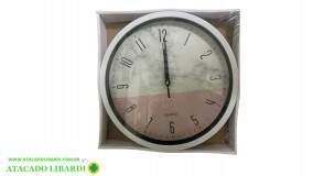 RELOGIO PAREDE 30CM RED PLAST COLOR CZ19493
